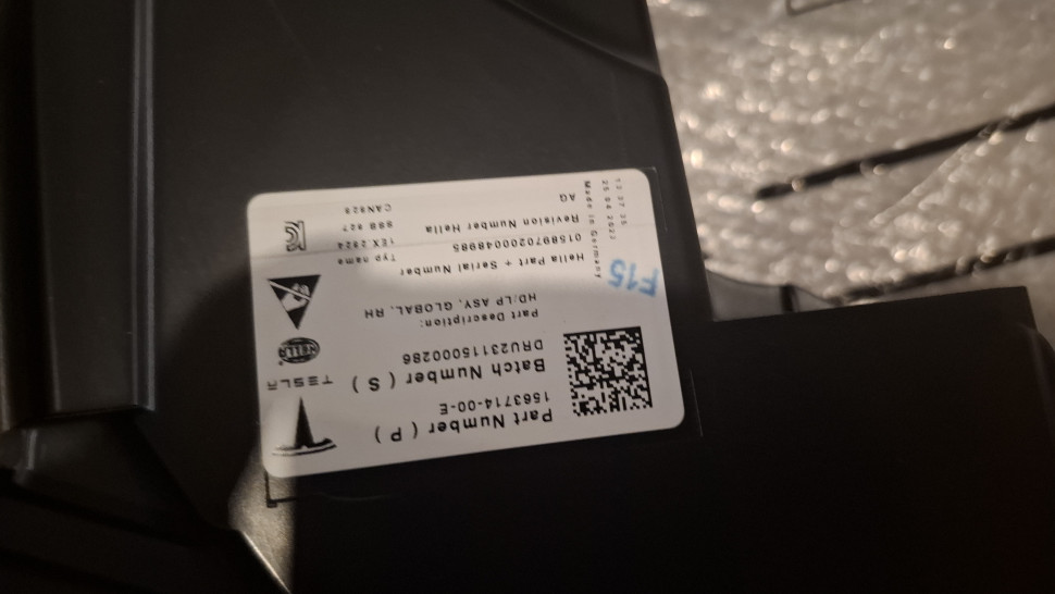 Фара Tesla Model S Plaid 2022 2023 2024 2025 фари Тесла модел С рест 156371400F, 156371300F