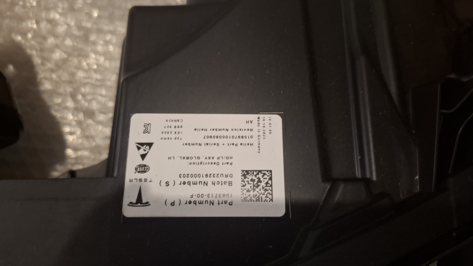 Фара Tesla Model S Plaid 2022 2023 2024 2025 фари Тесла модел С рест 156371400F, 156371300F