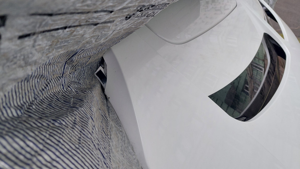 Крышка багажника Kia ev6 2022+ под камеру белый перламутр Ляда Киа ЕВ6