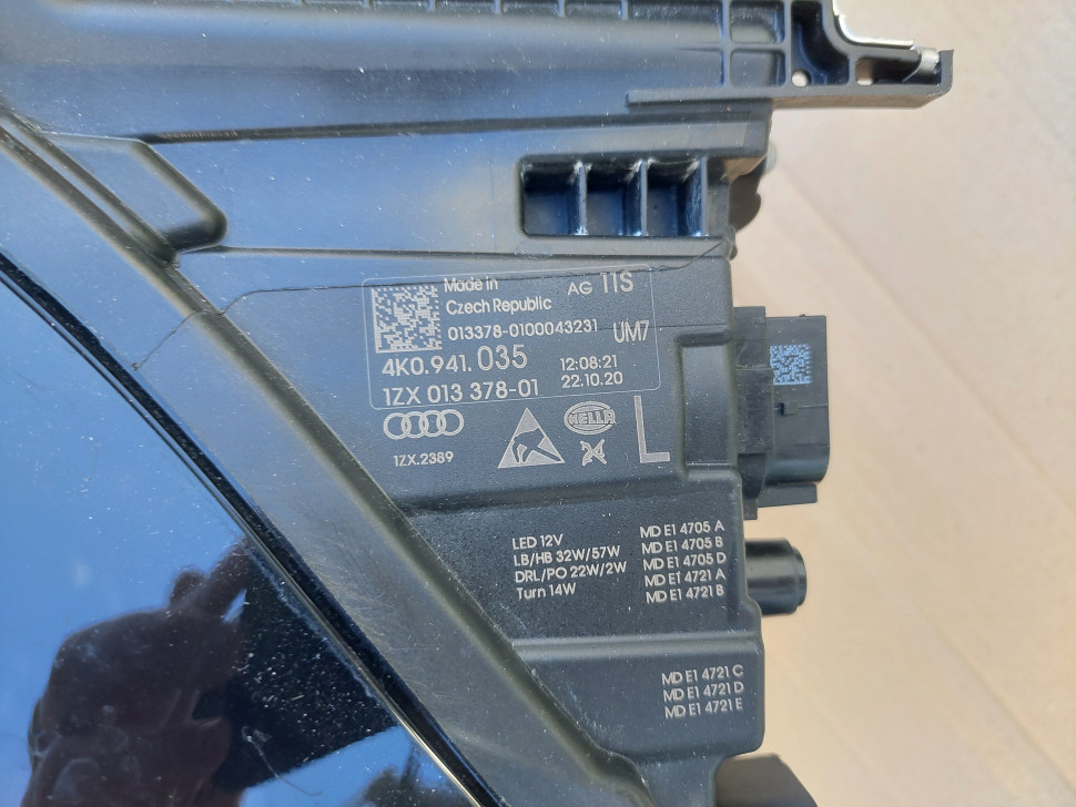 Фара Audi A6 C8 2019 2020 2021 matrix левая фара Audi A6 С8 4K0941035 