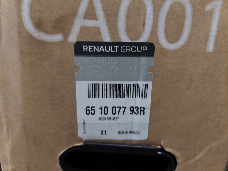 Капот Dokker 2012-2021 ОРИГИНАЛ капот Renault капот Lodgy Dokker 651007793R