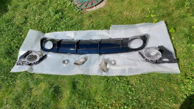 Губа заднего бампера Audi A6 C7 2014-2017 RS6 (на стандартный бампер)