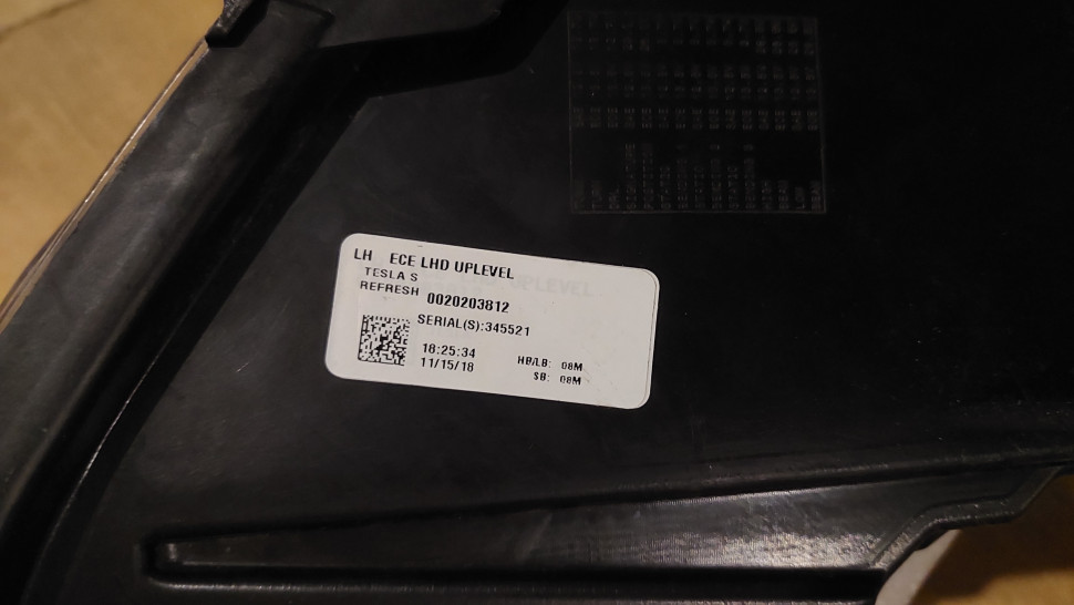 Фара Tesla Model S левая Up-level С блоком 2016-20 фара Тесла модель С