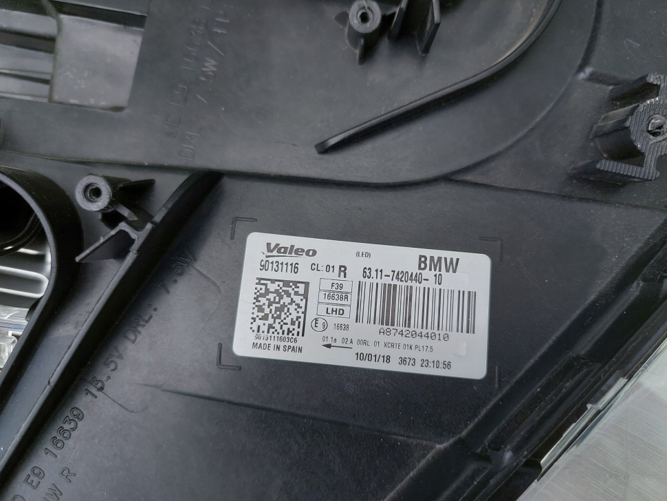 Фара BMW X2 F39 передняя правая LED Фара БМВ Х2 Ф39 7420440