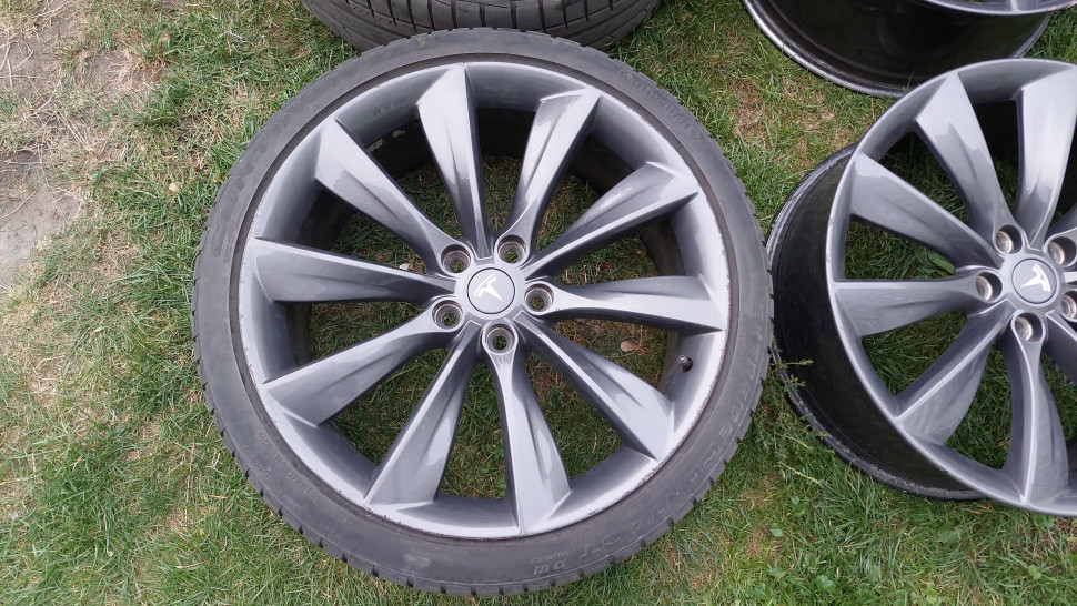 Диски Tesla Model S, X R21 8.5J 5x120 GREY TURBINE Диски Тесла 2012-2021