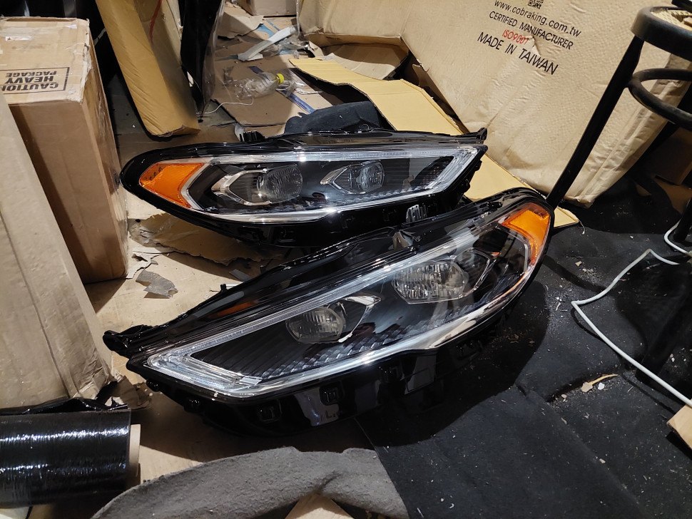 За 1 шт. Фара ЛЕВАЯ / правая / пара. Фара левая Ford Fusion Full Led USA HS73-13E015-AF hs73-13e015-ag HS73-13E015-AH HS7313E015AF hs7313e015