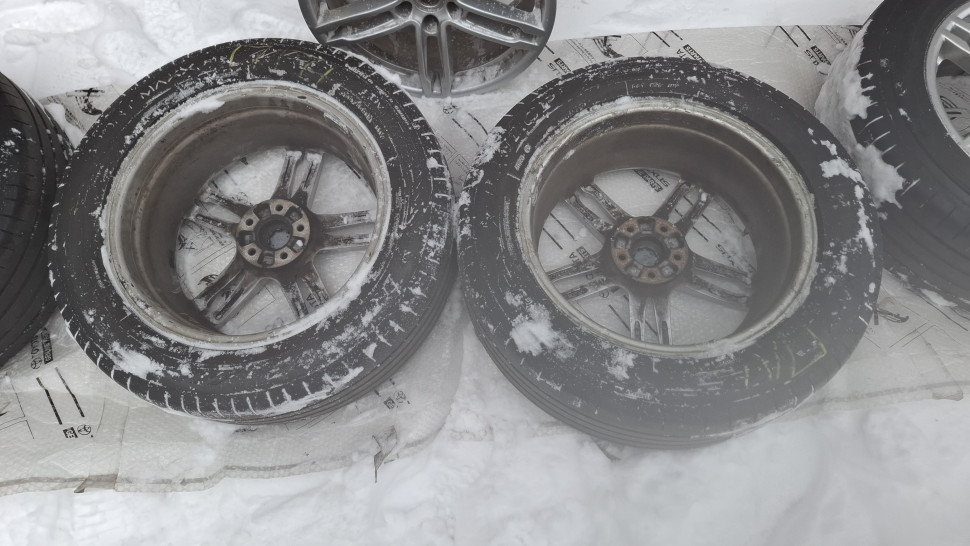 R19 5x112 Диски Porsche Macan ОРИГИНАЛ с резиной літо Різноширокі Диски Порш Макан