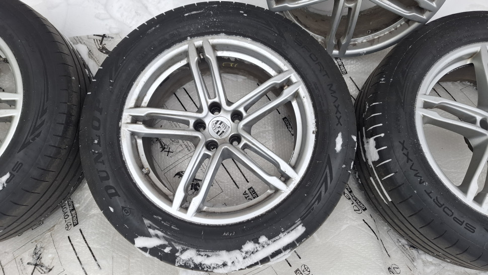 R19 5x112 Диски Porsche Macan ОРИГИНАЛ с резиной літо Різноширокі Диски Порш Макан