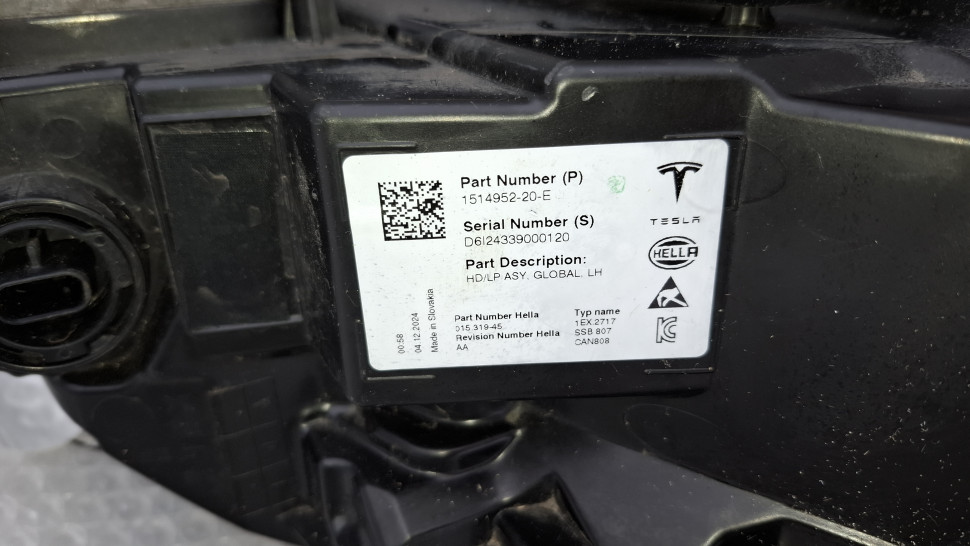 Фара Tesla Model Y / 3 лінза Оригінал 2020 2021 2022 2023 2024 2025 ліва Фара Тесла У 3 151495220E 151495200D 151495200C