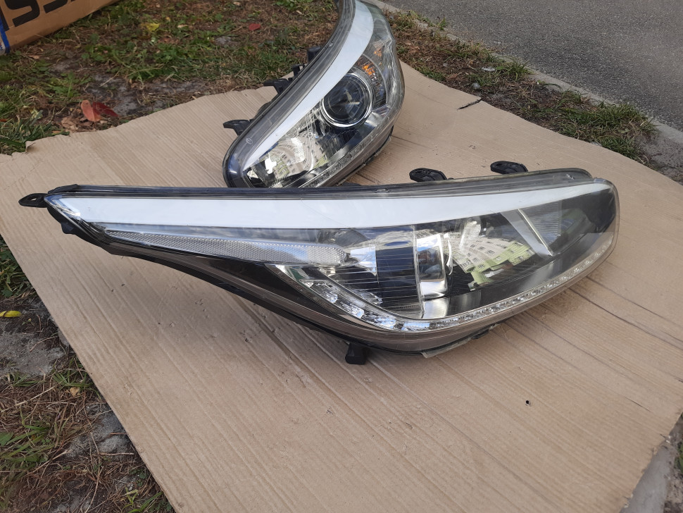 Фары Kia Ceed 2 led 2015 2016 2017 2018 Фара Киа Сид 2 led drl Лед ДХО