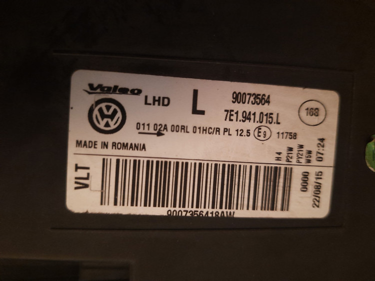 Фара Volkswagen Transporter T6 2019 2018 17 16 15 Фара Транспортер Т6