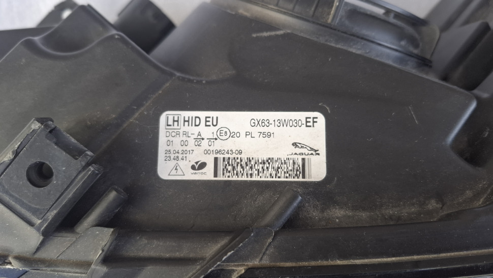 Фара JAGUAR XF f pace ліва 2016 2017 2018 2019 2020 Фара Ягуар ХФ Фпейс левая gx6313w030 gx6313w030EF