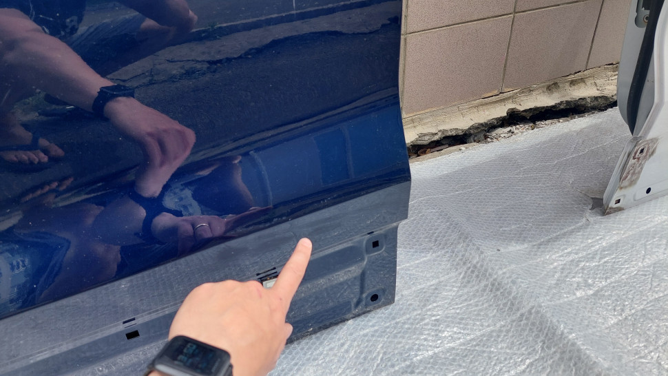 Дверь передняя левая Santa Fe 4 2018 2019 2020 2021 2022 23 Hyundai Двері Санта Фе 4