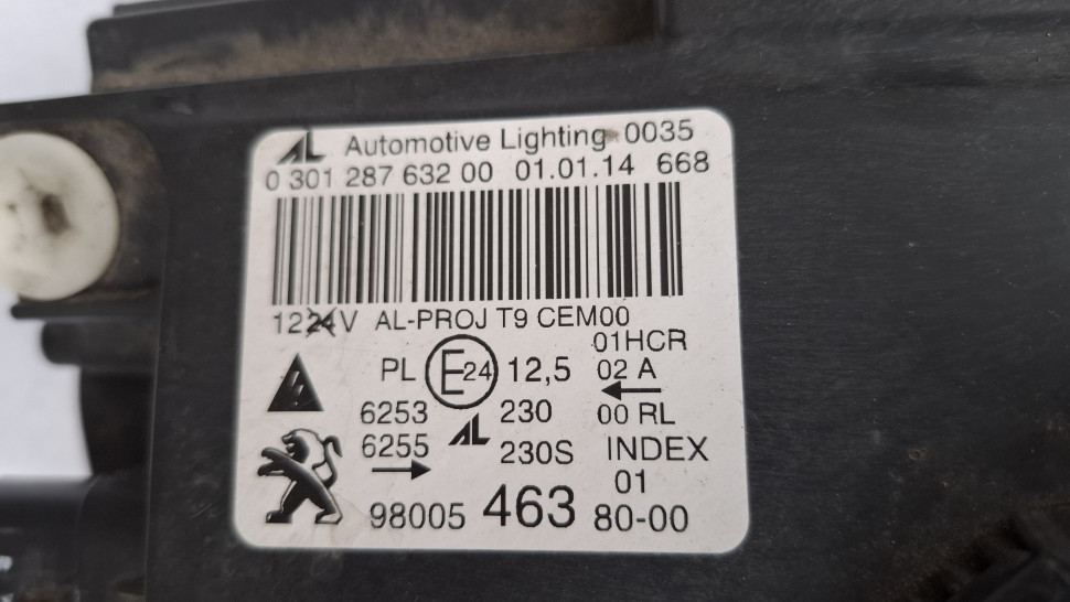 Фара Peugeot 308 Т9 Full led 2014 2015 2016 2017 2018 2019 Пежо 308 Фулл Лед правая