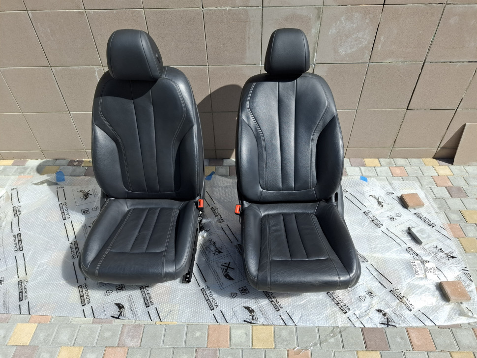 Сидение ВОДИТЕЛЯ BMW 7 G11 G12 2016-22 с airbag кожа черная сиденья БМВ 7 52107363143 52107363144