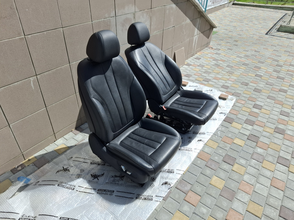 Сидение ВОДИТЕЛЯ BMW 7 G11 G12 2016-22 с airbag кожа черная сиденья БМВ 7 52107363143 52107363144