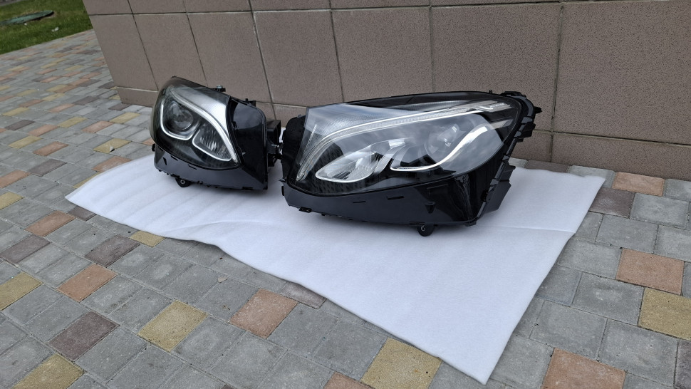 Ліцензія за 1 шт Фара Mercedes GLC Class X253 253 2015 2016 2017 2018 2019 фари Мерседес ГЛС мілкий дефект A2539060901 A2539061001