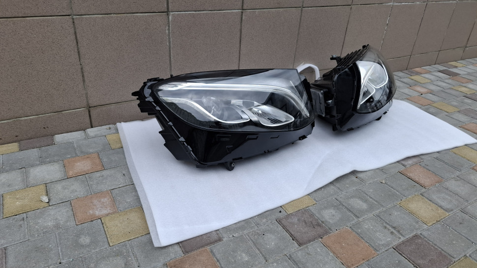 Ліцензія за 1 шт Фара Mercedes GLC Class X253 253 2015 2016 2017 2018 2019 фари Мерседес ГЛС мілкий дефект A2539060901 A2539061001