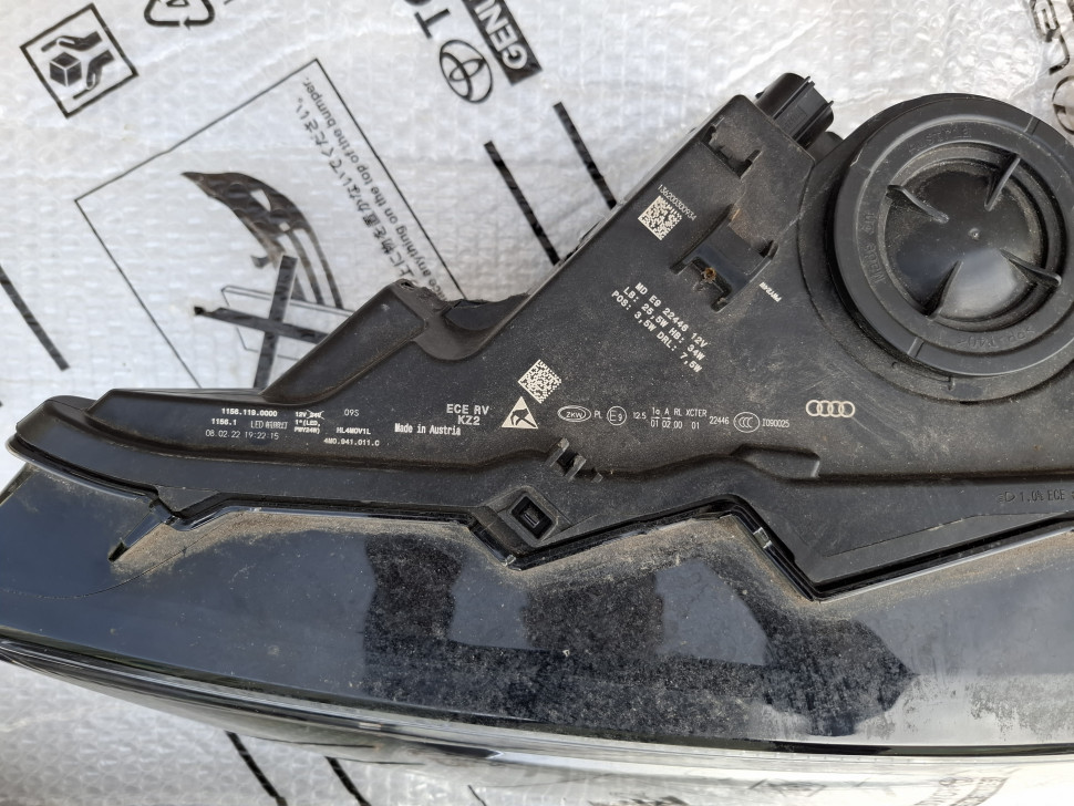 За 1 шт. Фары Audi Q7 4M Full led 2020 2021 2022 2023 2024 Фары Ауди Ку7 лед