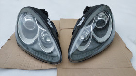 За пару. Фары Porsche Cayenne 958 7P РЕСТАЙЛ КСЕНОН LED Фара Порш Каен