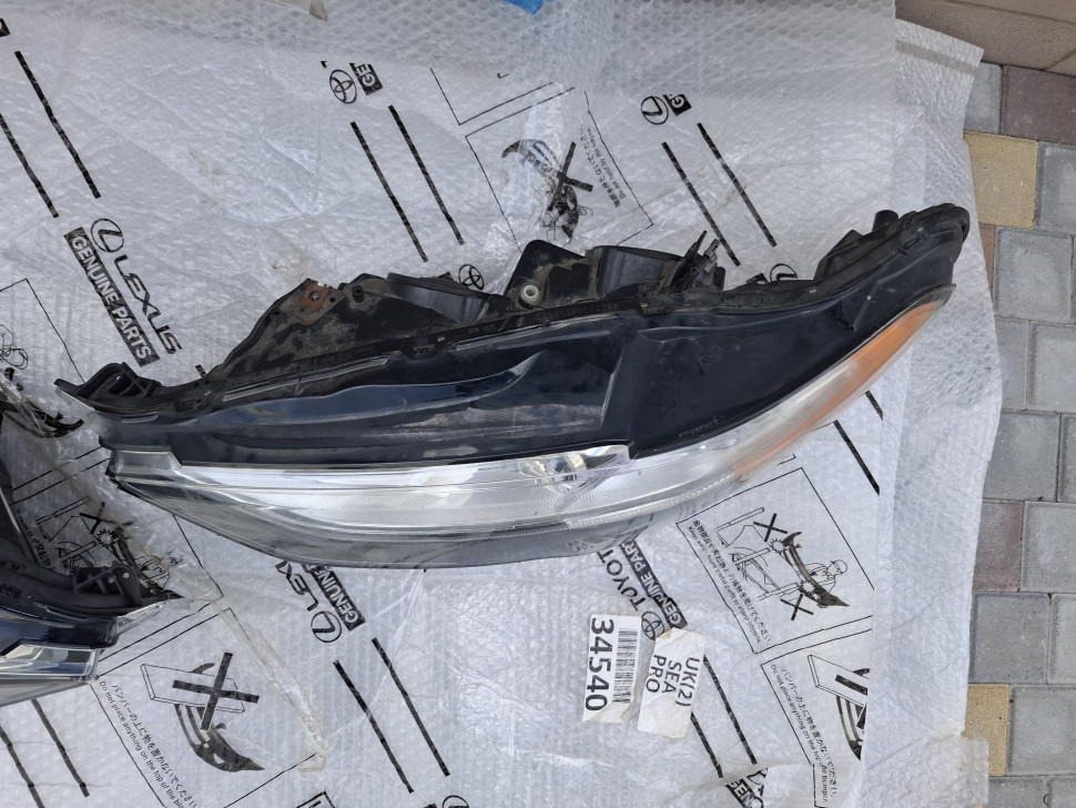 Лицензия б/у Фара левая Ford Fusion Америка с LED ДХО 2017 - 2024 Б/у в сборе с блоками / лампами Фара Фьюжн USA