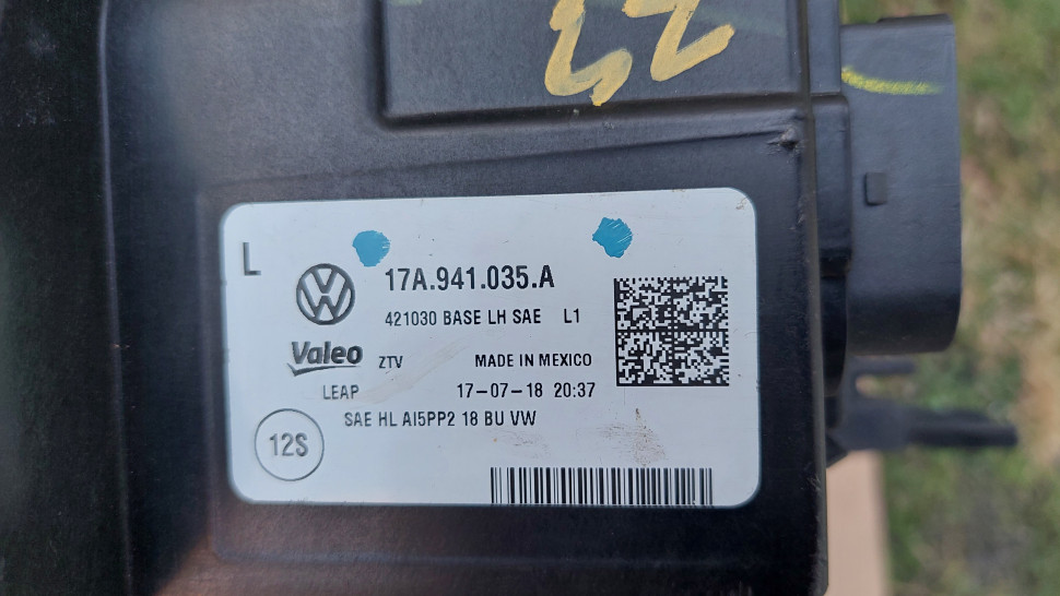 Фара Jetta vw 2019 2020 2021 2022 2023 led 17a941035a левая фара Джетта дефект